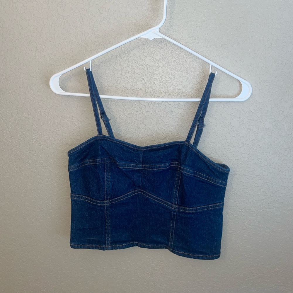 Universal Threads Denim Bustier Top